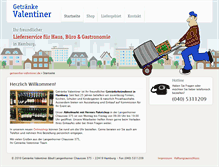 Tablet Screenshot of getraenke-valentiner.de